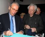 Den Haag, 8 Mei 2019
Uitreiking boek Elco Brinkman met de tekst: Bouwen en Bewaren
Elco met Cees Dam