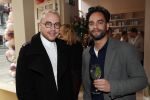 Amsterdam 12 april 2019
Opening winkel van Chantal Janzen &C op de van Woustraat. Freek Bartels met Jamai