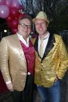 Bloemendaal 13 april 2019
Afscheidsfeest voor Hans Klok die naar Las Vegas gaat verhuizen. Frits Huffnagel met een kennis