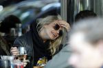 Amsterdam 11 mei 2019
Gaby Blaaser op terras bij v Dam .