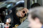 Amsterdam 11 mei 2019
Gaby Blaaser op terras bij v Dam .