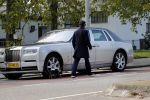 Amsterdam 14 april 2019
Gerard Spong met zijn hondje en zijn nieuwe Rolls Royce.
