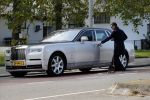 Amsterdam 14 april 2019
Gerard Spong met zijn hondje en zijn nieuwe Rolls Royce.