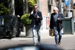 Amsterdam 11 mei 2019
Mark v Eeuwen en Huub Stapel op de cornelis schuytstraat. Ze gaan repeteren voor Flikken Rotterdam.