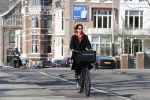 Amsterdam 9 april 2019
Isa Hoes op de fiets in Amsterdam zuid