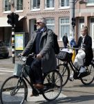 Amsterdam 15 april 2019
Jeroen  Krabbe op de fiets.