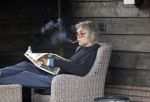 Grolloo 6 april 2019
Johan Derksen in de tuin van zijn huis na zijn ongeluk.