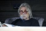 Grolloo 6 april 2019
Johan Derksen in de tuin van zijn huis na zijn ongeluk.