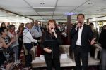 Amsterdam 7 april 2019
John de Bever Sieneke en Marianne Weber op een grote boot met allemaal gasten.