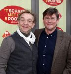Amsterdam 14 april 2019
Premiere van t schaep met de 5 poten in het deLamar theater. Jon van Eerd en partner