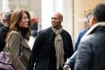Amsterdam 9 mei 2019
Ruud Gullit en zijn vriendin Karin de Rooij komen replay tegen op de cornelis schuytstraat. Mark dakriet
