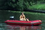 Breukelen, De Vecht, 28 Juli 1996
Rick Brandsteder en zijn broer Robert Brandsteder varend op de Vecht