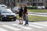Alkmaar 3 april 2019
Rolf Tangel met zijn zoontje Romario en zijn zwangere vriendin op weg om een echo te maken.