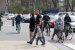 Alkmaar 3 april 2019
Rolf Tangel met zijn zoontje Romario en zijn zwangere vriendin op weg om een echo te maken.
