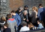 Amsterdam 9 mei 2019
Surpisefeestje voor Ruud de Wild georganiseerd door zijn ex vrouw Aafke.
Olcay Gulsen is eer natuurlijk bij. ze gingen varen met boot op grachten Amsterdam.