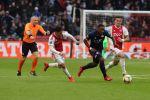 Amsterdam, 31 Maart 2019 AJAX-PSV, eindstand 3-1
Steven Bergwijn Dusan Tadic en Nico Tagliafico
