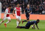 Amsterdam, 31 Maart 2019 AJAX-PSV, eindstand 3-1
Steven Bergwijn Dusan Tadic en Nico Tagliafico