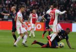 Amsterdam, 31 Maart 2019 AJAX-PSV, eindstand 3-1
Steven Bergwijn Dusan Tadic en Nico Tagliafico