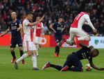 Amsterdam, 31 Maart 2019 AJAX-PSV, eindstand 3-1
Steven Bergwijn Dusan Tadic en Nico Tagliafico