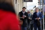 Amsterdam 1 april 2019
Thierry Baudet met â€¦. op straat in Amsterdam.