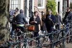 Amsterdam 1 april 2019
Thierry Baudet met â€¦. op straat in Amsterdam.