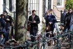 Amsterdam 1 april 2019
Thierry Baudet met â€¦. op straat in Amsterdam.
