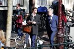 Amsterdam 1 april 2019
Thierry Baudet met â€¦. op straat in Amsterdam.