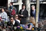 Amsterdam 1 april 2019
Thierry Baudet met â€¦. op straat in Amsterdam.