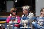 Amsterdam 11 mei 2019
Tom Egbers en Janke Dekker op terras op de beethovenstraat.