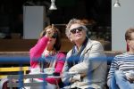 Amsterdam 11 mei 2019
Tom Egbers en Janke Dekker op terras op de beethovenstraat.