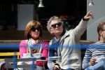 Amsterdam 11 mei 2019
Tom Egbers en Janke Dekker op terras op de beethovenstraat.