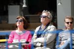 Amsterdam 11 mei 2019
Tom Egbers en Janke Dekker op terras op de beethovenstraat.