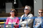 Amsterdam 11 mei 2019
Tom Egbers en Janke Dekker op terras op de beethovenstraat.