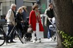 Amsterdam 11 mei 2019
Tom Egbers en Janke Dekker op terras op de beethovenstraat.