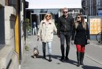 Amsterdam 11 april 2019
Wendy v Dijk met haar man Erland Galjaard en hun hondje in Amsterdam zuid.