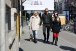Amsterdam 11 april 2019
Wendy v Dijk met haar man Erland Galjaard en hun hondje in Amsterdam zuid.