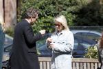 Amsterdam 1 mei 2020
Chantal Janzen en haar man Marco Geeratz eten ijsje in Amsterdam zuid.
