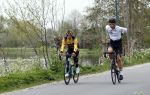 Abcoude 18 april 2020
Dylan Groenewegen , de snelste wielrenner ter wereld aan het trainen in Abcoude .