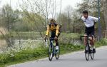 Abcoude 18 april 2020
Dylan Groenewegen , de snelste wielrenner ter wereld aan het trainen in Abcoude .