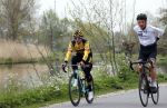 Abcoude 18 april 2020
Dylan Groenewegen , de snelste wielrenner ter wereld aan het trainen in Abcoude .