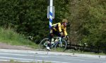 Abcoude 18 april 2020
Dylan Groenewegen , de snelste wielrenner ter wereld aan het trainen in Abcoude .