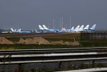 Amsterdam 27 april 2020
KLM Vliegtuigen aan de grond op schiphol vanwege het corona virus