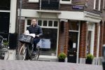 Amsterdam 28 april 2020
Raoul Heertje op de fiets in het centrum van Amsterdam.