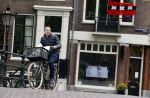Amsterdam 28 april 2020
Raoul Heertje op de fiets in het centrum van Amsterdam.