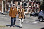 Amsterdam 16 april 2020
Theo Heuft met zijn partner op straat in Amsterdam.