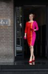 Amsterdam 30 april 2021
Koningin Maxima Look a like Cathelijne Schrauwen voor reportage in story met medewweking van Paul Schulten . Shoot vond plaats in het Andaz hotel