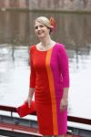Amsterdam 30 april 2021
Koningin Maxima Look a like Cathelijne Schrauwen voor reportage in story met medewweking van Paul Schulten . Shoot vond plaats in het Andaz hotel