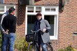 Amsterdam 1 mei 2021
Ferdinand Grapperhaus op zijn fiets in Amsterdam zuid. Hij helpt ook nog mensen waarvan het hondje overreden is door een fietser.