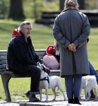 Amsterdam 16 april 2021
Hans v d Togt met vrienden en honden in het Beatrixpark