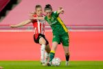 (L-R) *Kayleigh van Dooren* of PSV Women, *Julia Kagie* of ADO Den Haag Women